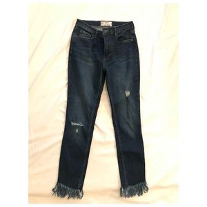 Free People Great Heights Frayed Skinny Jeans
